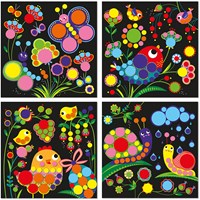 Janod Atelier - Sticker set round stickers - Creative craft toy for kids age 3+-2