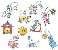 Janod creative set - Shrink plastic cats and dogs DIY craft kit-2