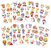 Janod stickers - Sheet with 100 baby animal stickers - Creative toy-2