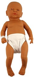 Baby doll girl with hair 52 cm - lifelike doll for children