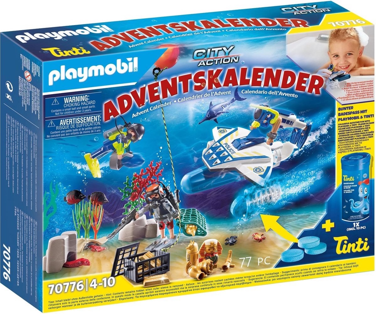 Playmobil 70776 Advent Calendar Bathtime Fun Police Diving Mission