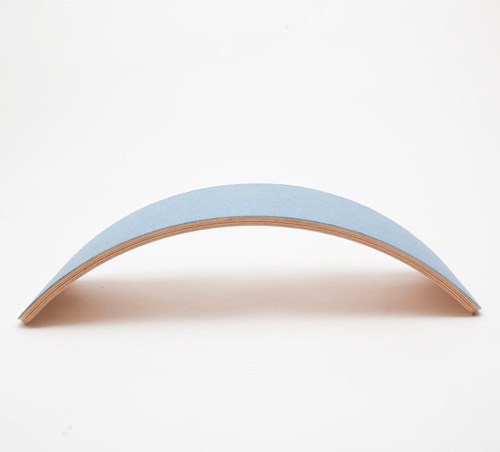 Wobbel balance board Starter with felt Sky blue FSC wood toy