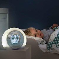 ZAZU nightlight Lou owl grey with sound sensor and timer function-3