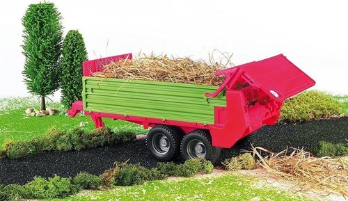 Bruder Mengele manure spreader tandem axle toy 43cm farm vehicle-2