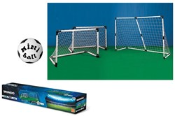 Mondo football goal set 2-in-1 with mini ball and pump for kids