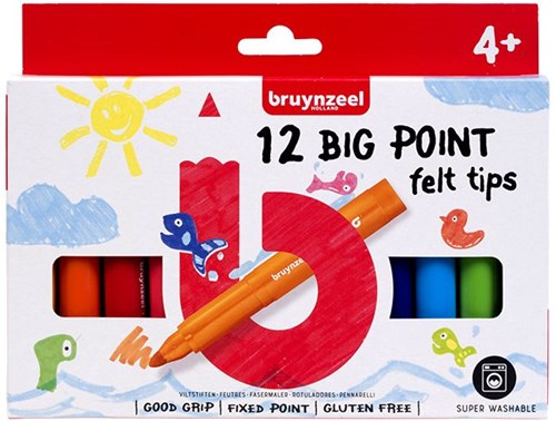 Bruynzeel Bruynzeel 12 big point felt tip pen 60122012-2