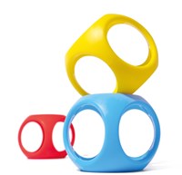 Eduplay baby toy Oibo set of 3 silicone balls multicolor