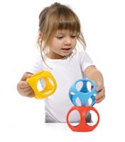 Eduplay baby toy Oibo set of 3 silicone balls multicolor-2