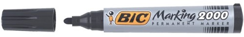 BIC 12 bic permanent markers in black writing
