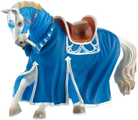 Bullyland toy tournament horse blue play figure - Eduplay - fantasy