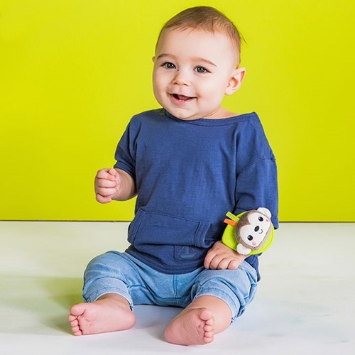 Bright Starts baby wrist rattle - multicolor - with teether-3