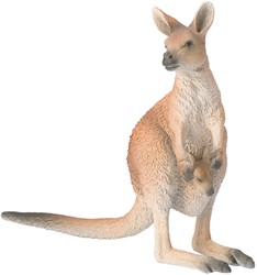 Bullyland kangaroo play figure - hand-painted and PVC-free, realistic