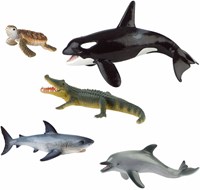 Eduplay sea play figures set - cardboard play figures 5 pieces