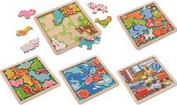 Eduplay wooden puzzle set - toy puzzles for children