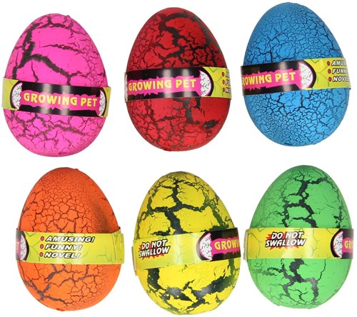 Dino Growing Egg toy colorful - Surprising water experiment