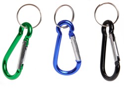 Colored carabiner keychain multi - metal accessory 6cm for kids