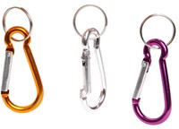 Colored carabiner keychain multi - metal accessory 6cm for kids-2