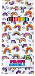 Colored pencils set - 12 colored pencils for kids and creative drawing