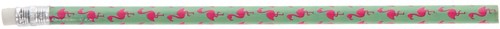 Flamingo pencil tropical design with eraser - flamingo pencils set of 12