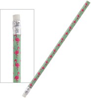 Flamingo pencil tropical design with eraser - flamingo pencils set of 12-2