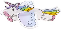 Foam Unicorn Airplane toy rainbow - colorful foam plane-2