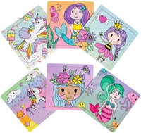 Wooden puzzle princess unicorn mermaid - fantasy toy for girls