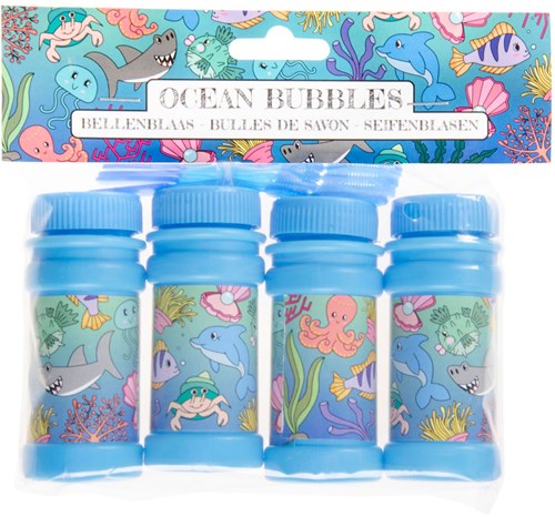 Bubble underwater world toy set 4x50ml bubble party favor kids