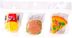 Duckiez fast food toy car pull-back hamburger pizza fries