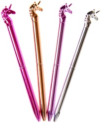 Metallic unicorn ballpoint pen colorful magical writing fun