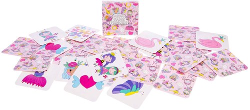 Duckiez memory game princess cardboard cards 28 pieces kids game-2