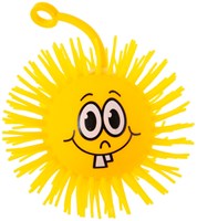 Puffer ball smiley face toy ball 10cm colorful plastic-3