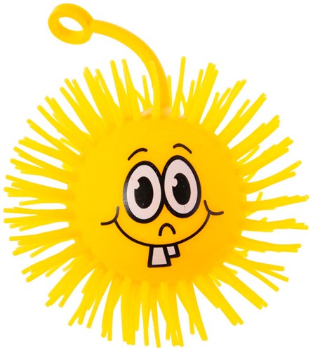 Puffer ball smiley face toy ball 10cm colorful plastic-3