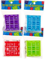 Duckiez keychain tic-tac-toe game multi color