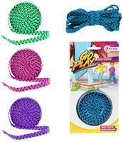 Toi-Toys skipping elastic toy pink 3 meters long textile-2