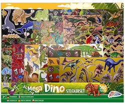Grafix Dinosaur Sticker Set - 500 Pieces - Mega Sticker Set for Kids