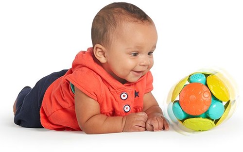 Bright Starts interactive play ball Wobble Bobble Crawl & Chase multicolor-3