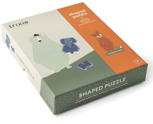 Trixie animal shape puzzle FSC cardboard - educational toddler toy