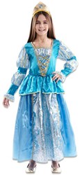 Princess dress blue cardboard toy for children
