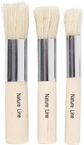 Creativ Company dabber brush set - painting brushes 3 pcs wood-2