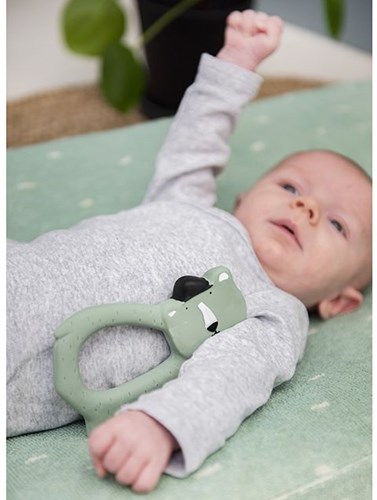 Trixie baby teether natural rubber grip toy Mr. Polar Bear-2
