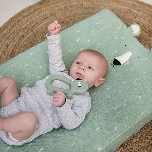 Trixie baby teether natural rubber grip toy Mr. Polar Bear-3