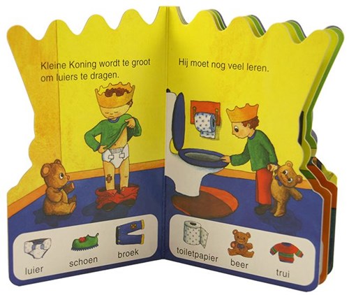 Cardboard book Little King - children's reading book with illustrations-2