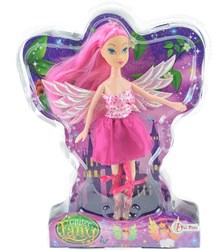 Fairy doll glitter wings fashion doll pink toy doll 22 cm