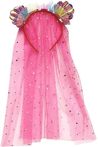 Mermaid dress up set with tail and diadem for kids - fantasy toy-3
