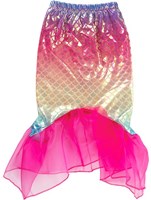 Mermaid dress up set with tail and diadem for kids - fantasy toy-2