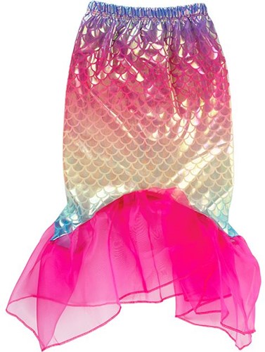 Mermaid dress up set with tail and diadem for kids - fantasy toy-2