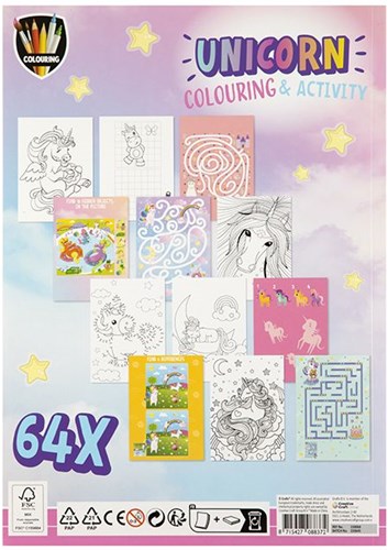 Creative Craft Group unicorn colouring book - activity book for children-2