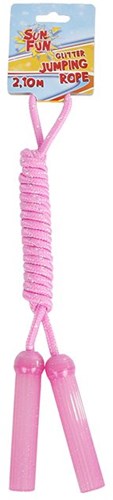 Glitter skipping rope toy Sun Fun 2.10 meters multi color-2