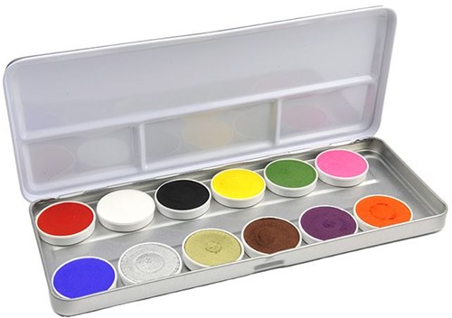 Face paint palette water make-up 12 colors for kids and adults