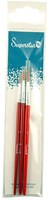 Synthetic brush set face paint brush red 3-piece for kids